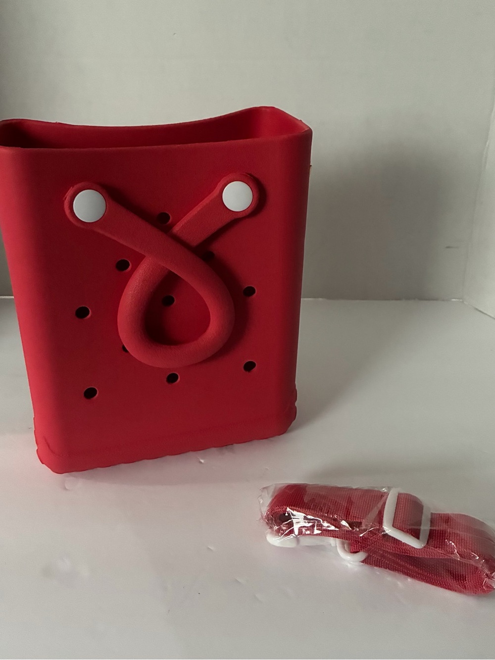 Red Silicone Tablet Sleeve with Strap - Universal Protective Case